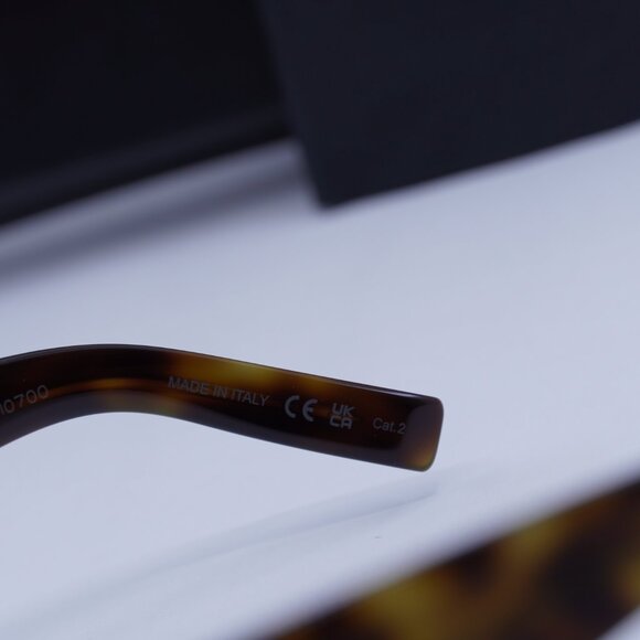 Saint Laurent SLM94 010 Cat Eye Sunglasses - Dark Brown/Nicotine